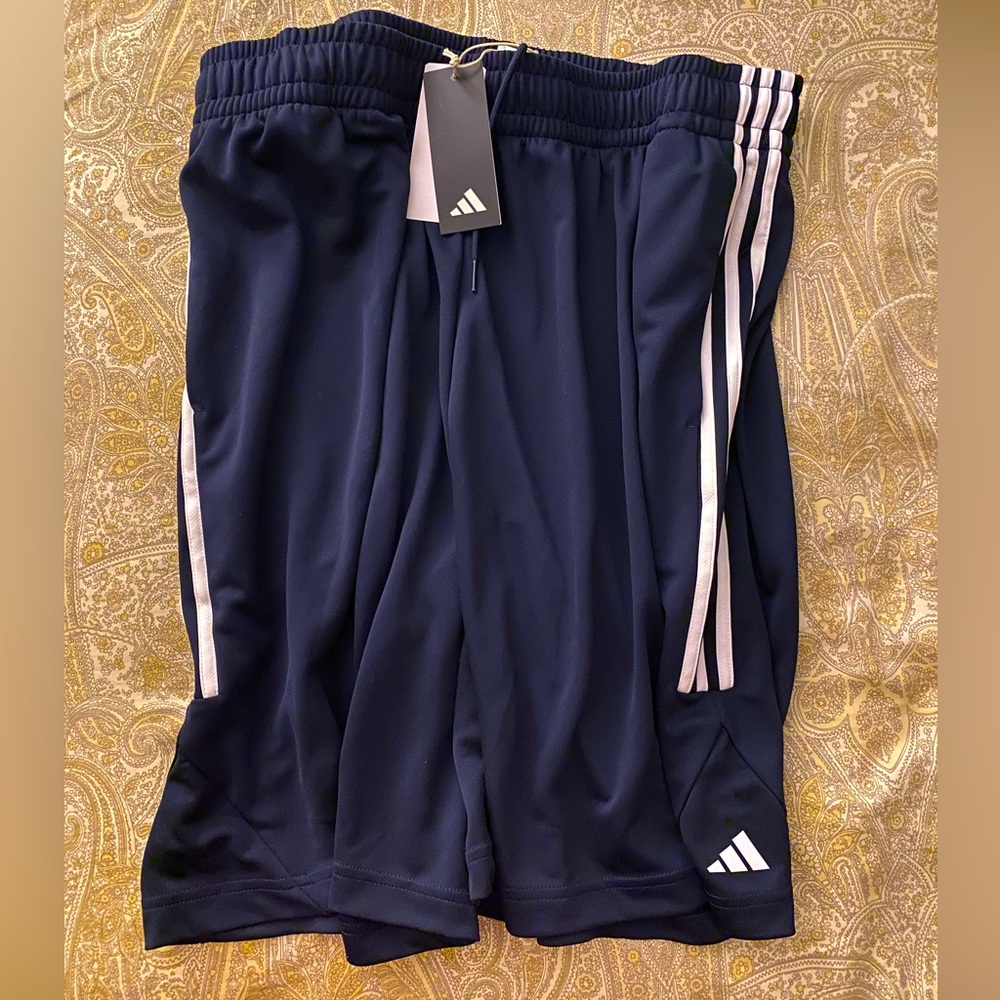 Men’s Adidas Athletic Shorts Navy Blue 2XL9